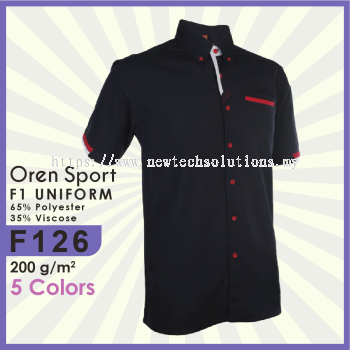 F126 Uniform Polo Shirt: Professional Men's Polo