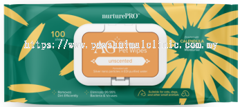 NurturePRO Silver Pet Wipes - Unscented