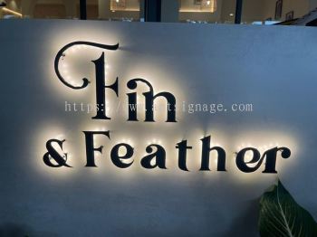 Fin & Feather Backlit Signage