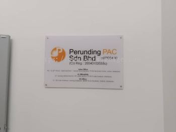 Perunding PAC Acrylic Signage