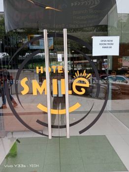 HOTEL SMILE door entrance sticker