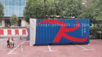 red K | Container Hand Draw Signage | Customized Container 