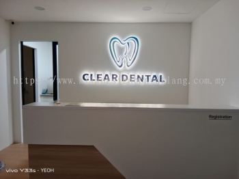 #indoor signage #3d boxup backlit led #clear dental (1)