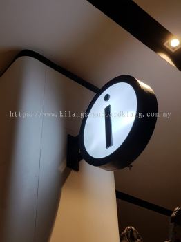 INDOOR ROUND DOUBLE SIDE LIGHTBOX MANUFACTURER AT KLANG | MERU | BATU BELAH