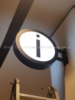 INDOOR ROUND DOUBLE SIDE LIGHTBOX MANUFACTURER AT KLANG | MERU | BATU BELAH