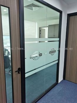 GLASS DOOR FROSTED STICKER PRINTING AT KLANG | SHAH ALAM | SELANGOR | KEPONG