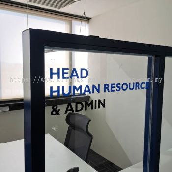 OFFICE TABLE GLASS STICKER PRINTING SERVICE AT PETALING JAYA (PJ), MALAYSIA