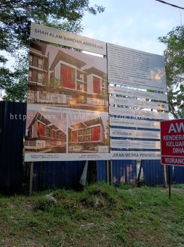 DEVELOPMENT OUTDOOR PROJECT HOARDING SIGNAGE INSTALL AT BUKIT RAJA KLANG, SETIA ALAM, SHAH ALAM