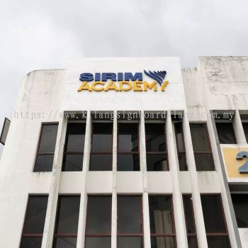 Sirim Academy 3D Building Signage MAKER AT TAMAN KENCANA, KUALA LUMPUR (KL), MALAYSIA