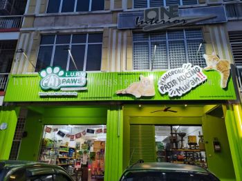 SHOPLOT 3D ALUMINUM CEILING CASING BOX UP LETTERING SIGN SUPPLIER AT SELAYANG | KEPONG | KELANA JAYA | USJ