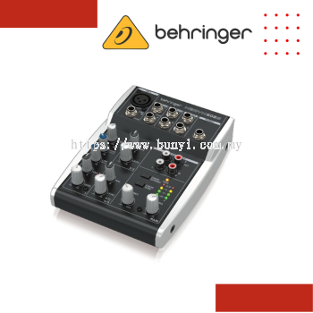 Behringer XENYX 502S Premium Analog 5-Input Mixer with USB Audio Streaming Interface