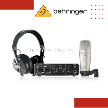 Behringer U-PHORIA Studio Pro Recording/Podcasting Bundle with UMC-202HD, C-1 Mic and HPS-5000