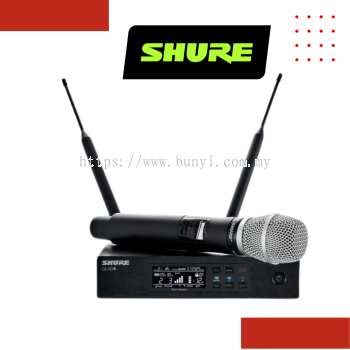 Shure QLXD24/SM86 Handheld Wireless Microphone System, QLXD4 Receiver & QLXD2/SM86 Handheld Transmitter