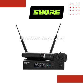 Shure QLXD24/KSM9HS Handheld Wireless Microphone System, QLXD4 Receiver, QLXD2 Transmitter with KSM9 capsule