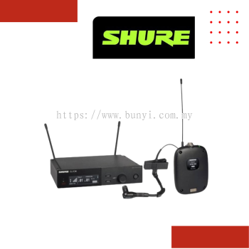 SHURE SLXD14/B98H Wireless System with SLXD1 Bodypack Transmitter and Beta庐 98H/C Miniature Instrument Microphone