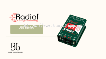 Radial Engineering JDI Stereo Kotak DI Stereo Pasif Premium dengan Transformer Jensen