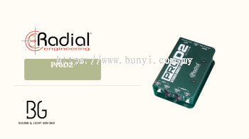 Radial Engineering ProD2 ˫������ԴDI�У�Direct Box��  רҵ������ֱͨ�� �����ڼ��̡��ϳ�����DJ��������PAϵͳ