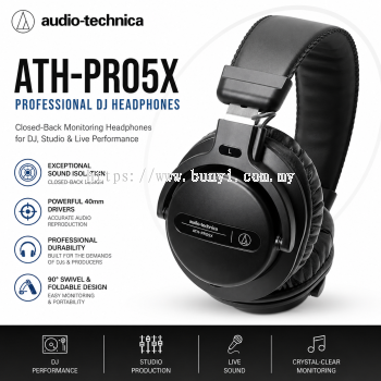 ������ Audio-Technica ATH-PRO5X רҵDJ��������  ���ʽ¼���Ҽ������� DJ��������