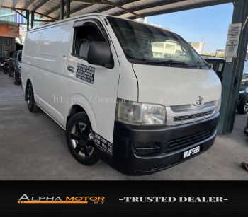 2010 Toyota HIACE 2.5 (M) DIESEL PANEL VAN