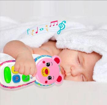 Cartoon Animal Baby Phone with Music and Light Cell Phone Electronic Toys Musical Instrument Children Educational Toys Gifts