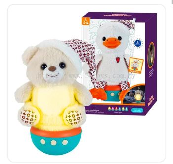 Cartoon Bear / Duck Night Light Plush Tumbler Toy