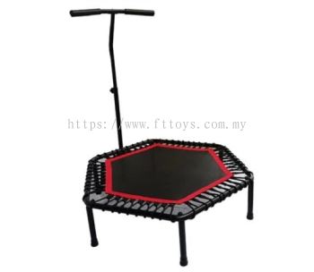 Red Hexagon Fitness Outdoor Indoor Home Gym Use Jumping Trampoline