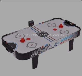 Air Powered Hockey Table Game Room Indoor Sport Electronic Scoring 2 Pushers