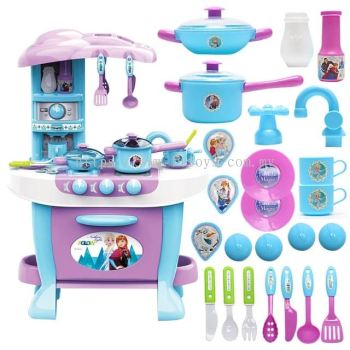 Disney Frozen Lights and sound Simulated kitchen sets play food play house sets kids cook house cooking toys girl birthday gift