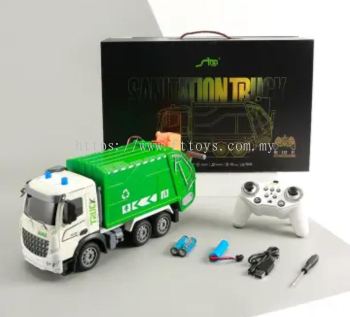 Remote Control Garbage Truck Toy With Sound Light Safe Usb Charging Car Model Recycling Truck For Kid