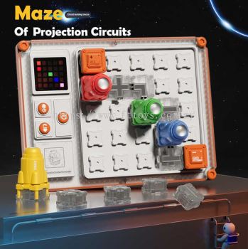 DWI Projection circuits maze Electric Current Brain Game STEM Educational Toys for Kids