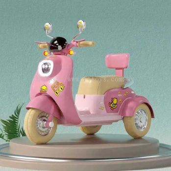 Mini Motorcycle Beautiful Yellow Duck Tricycle for Kids Children's Rechargeable Electric Motorcycle