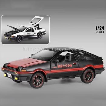 1:24 Scale Toyota AE86 Alloy Car Model Diecast Car Sound Light Car Lovers Collection Kids Birthday Gift Metal Boys Toys