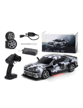 High Speed RC Drift Car with LED Lights, Extra Tires for Adults and Kids, 4WD, 25km, h, 1:16