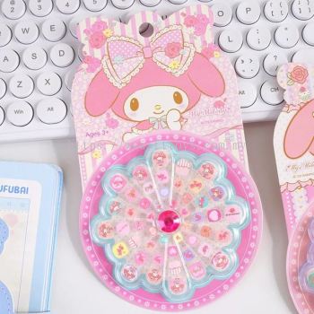 Sanrio-My Melody Cartoon Stickers for Girls Waterproof Glow Kids Birthday Gift Cute Stickers