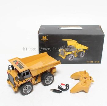 1:8 Scale HUINA 1540 RC Dump Truck 2.4G Remote Control Dump Truck Complete set Lori Tanah Lori Pasir