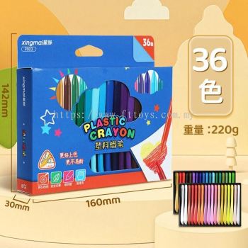 18/36 Colors Crayon Triangle Arts Safety Non-Toxic Washable Kid Children Birthday Gift Coloring