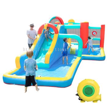 Inflatable Water Slide for Kids,Bounce House with Slide,Inflatable Water Park with Waterslide,Jump House for Kids Backyard Party (RENT)