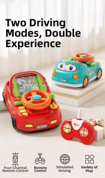 Fun & Go Steering Car Toy (BAOLI BL-2406)   Educational Interactive Driving Toy for Toddlers