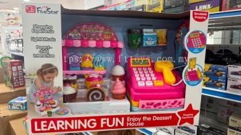 FiveStar Learning Fun Dessert House Cash Register Play Set