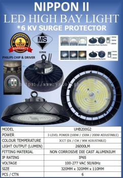 HIBAY NIPPON II UHB200G2(ADJUSTABLE POWER & CCT)
