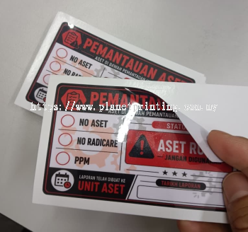 Sticker Asset 10x6cm