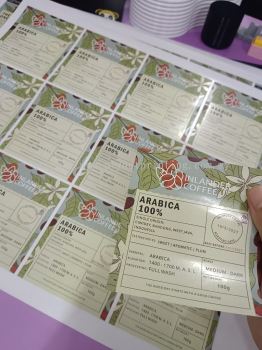 Sticker Label 8x9cm