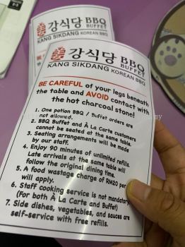Sticker Table Sikdang 4x6in