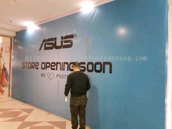 Asus Store shopping mall booth Signboard at Puchong IOI mall