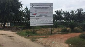 Project Signboard at kuala Selangor klang