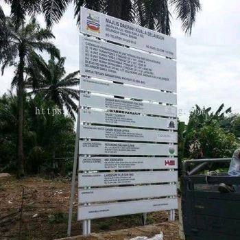 construction project Signboard in Klang