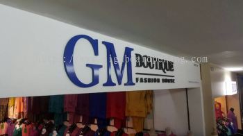 GM Boutique Fashion House 3D acrylics Signage at Alam Center Shah Alam