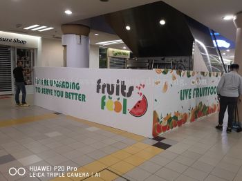 Fruits Fool Shopping mall Hording Signboard At One utama center mall Damansara kuala Lumpur kl