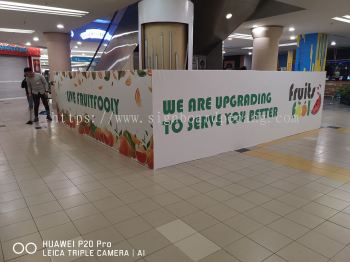 Fruits Fool Shopping mall Hording Signboard At One utama center mall Damansara kuala Lumpur kl