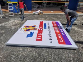 The Little Caliphs 3d LED conceal Box up lettering Billboard At bandar putri klang